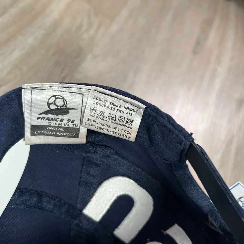 VTG 1998 USA‎ Soccer World Cup Snapback France Red White Blue Cap